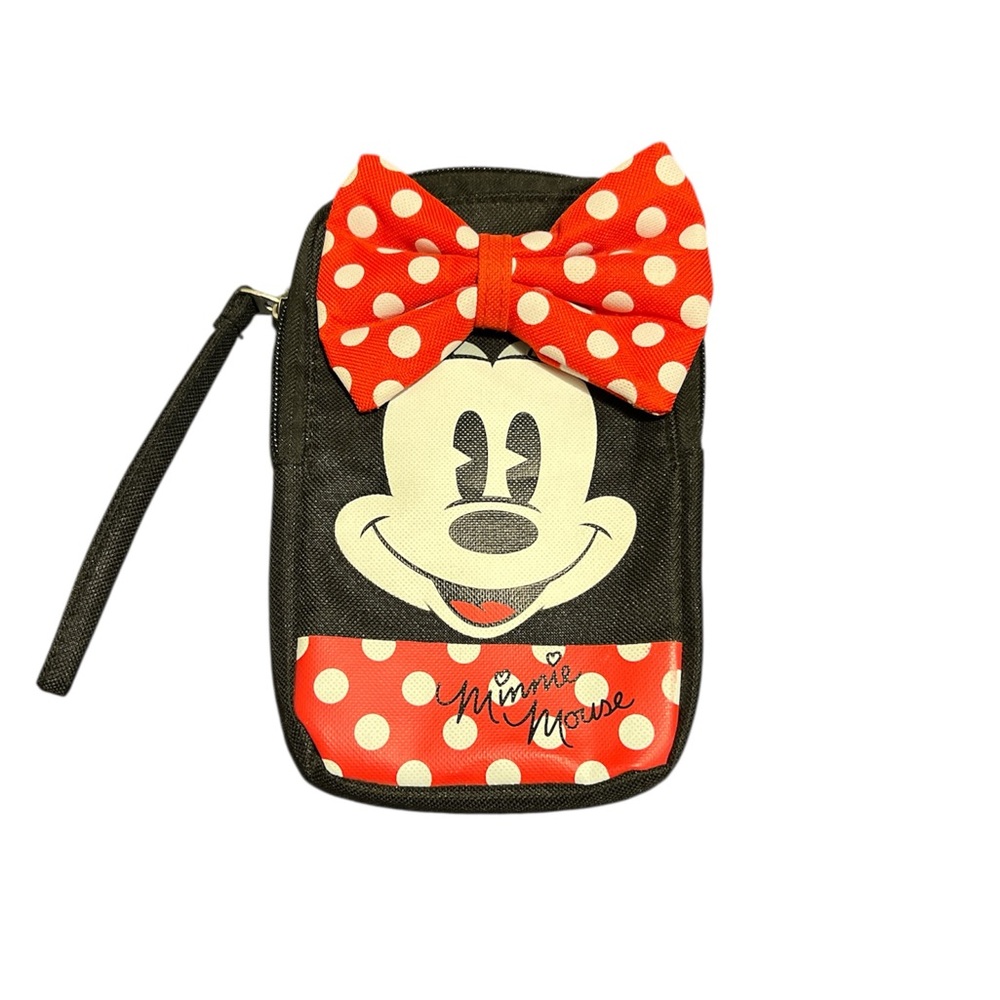 Disney Minnie Mouse Red and Black Wristlet